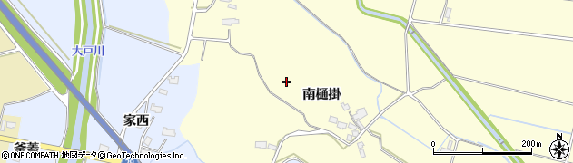 秋田県横手市下八丁（北樋掛）周辺の地図