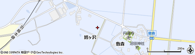 秋田県由利本荘市西目町沼田（鱈ヶ沢）周辺の地図