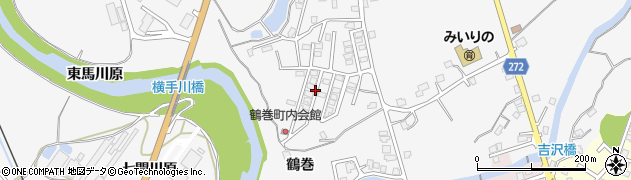 秋田県横手市睦成（鶴巻）周辺の地図