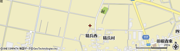 秋田県横手市大雄田根森西周辺の地図