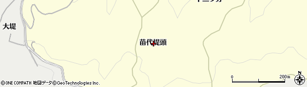 秋田県由利本荘市葛法苗代堤頭周辺の地図