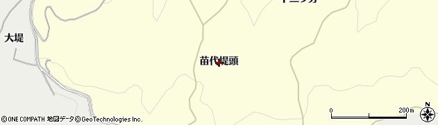 秋田県由利本荘市葛法（苗代堤頭）周辺の地図