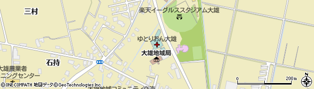 秋田県横手市大雄（三村東）周辺の地図