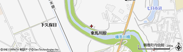 秋田県横手市睦成（東馬川原）周辺の地図