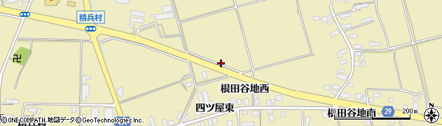 秋田県横手市大雄周辺の地図
