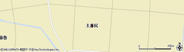 秋田県横手市大雄土井尻周辺の地図