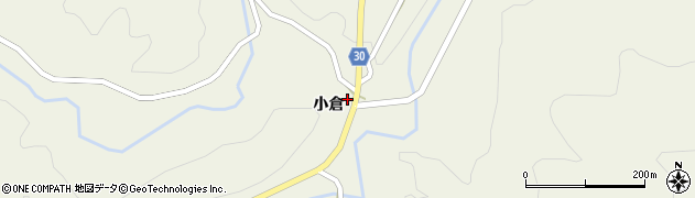 秋田県由利本荘市東由利法内（小倉）周辺の地図