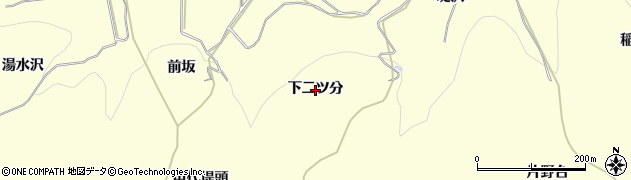秋田県由利本荘市葛法（下二ツ分）周辺の地図