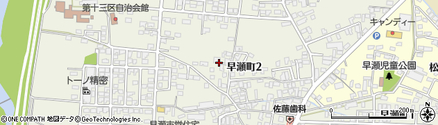 岩手県遠野市早瀬町周辺の地図