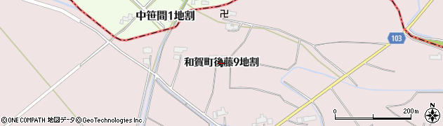 岩手県北上市和賀町後藤（９地割）周辺の地図