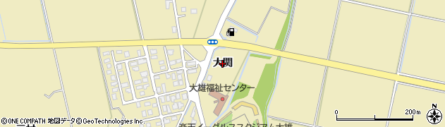 秋田県横手市大雄（大関）周辺の地図