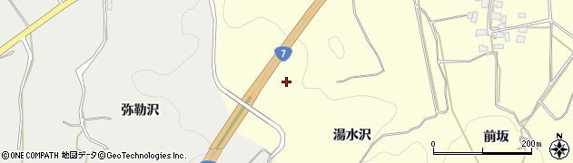 秋田県由利本荘市葛法湯水沢周辺の地図