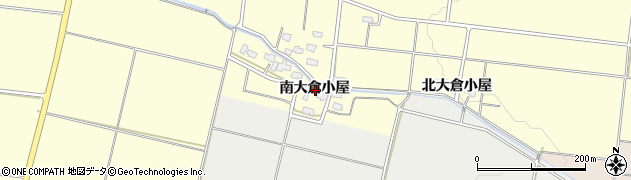 秋田県横手市上境南大倉小屋周辺の地図