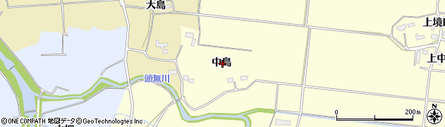 秋田県横手市下八丁下中島周辺の地図