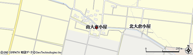 秋田県横手市上境（南大倉小屋）周辺の地図