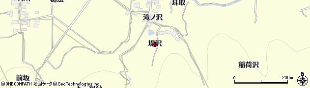 秋田県由利本荘市葛法（堤沢）周辺の地図