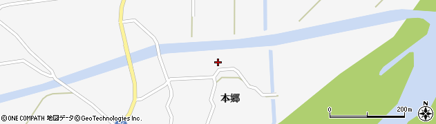 秋田県横手市大森町高野中島周辺の地図