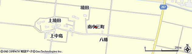 秋田県横手市下八丁（南小三町）周辺の地図