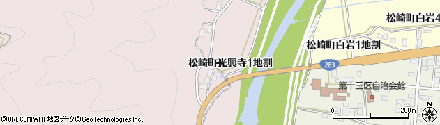 岩手県遠野市松崎町光興寺１地割周辺の地図