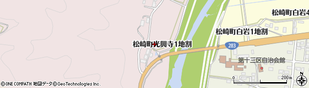 岩手県遠野市松崎町光興寺（１地割）周辺の地図