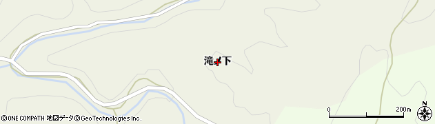 秋田県由利本荘市東由利法内（滝ノ下）周辺の地図