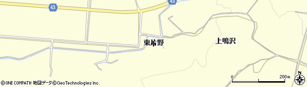 秋田県由利本荘市葛法（東片野）周辺の地図