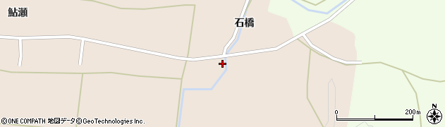 秋田県由利本荘市鮎瀬石橋13周辺の地図