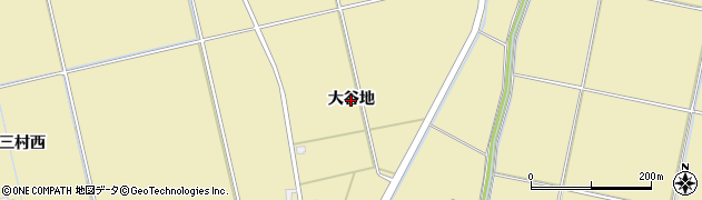 秋田県横手市大雄（大谷地）周辺の地図