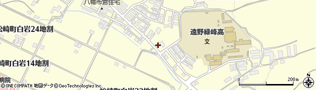 岩手県遠野市松崎町白岩（２２地割）周辺の地図
