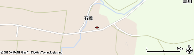 秋田県由利本荘市鮎瀬石橋10周辺の地図