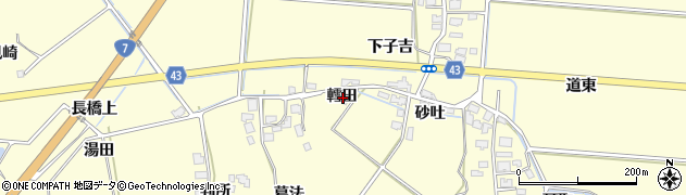 秋田県由利本荘市葛法轌田周辺の地図