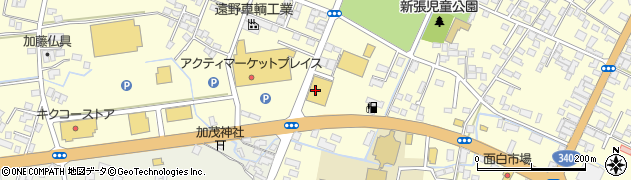キャンドゥ遠野店周辺の地図