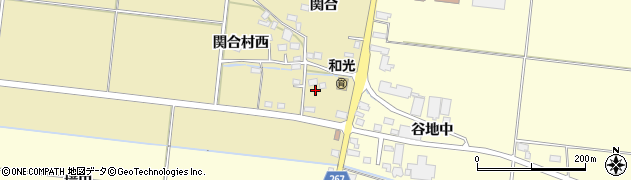 秋田県横手市下境関合南町周辺の地図