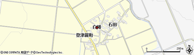秋田県横手市上境白幡周辺の地図