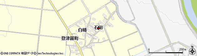 秋田県横手市上境（石田）周辺の地図