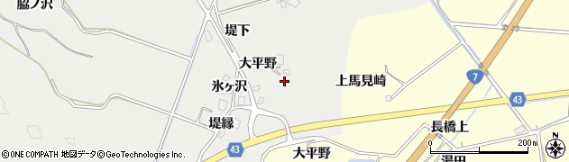 秋田県由利本荘市船岡大平野71周辺の地図