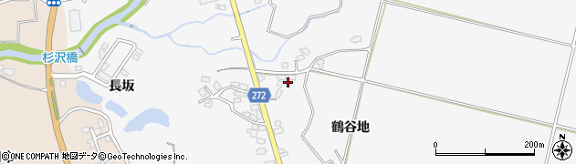 秋田県横手市杉沢（鶴谷地）周辺の地図