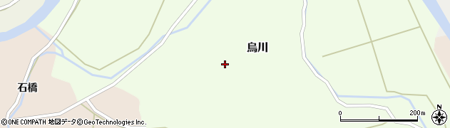 秋田県由利本荘市烏川（塒崎）周辺の地図