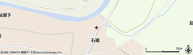 秋田県由利本荘市鮎瀬石橋4周辺の地図
