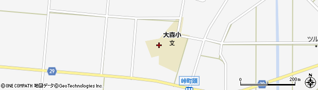 秋田県横手市大森町（久保）周辺の地図
