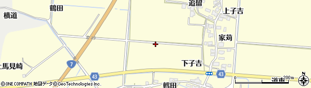 秋田県由利本荘市葛法周辺の地図