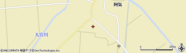 秋田県横手市大雄（西館合）周辺の地図