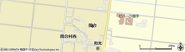 秋田県横手市下境（関合）周辺の地図
