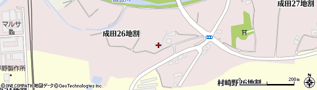 岩手県北上市成田（２６地割）周辺の地図