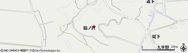 秋田県由利本荘市船岡（脇ノ沢）周辺の地図