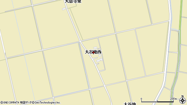 〒013-0455 秋田県横手市大雄大谷地西の地図