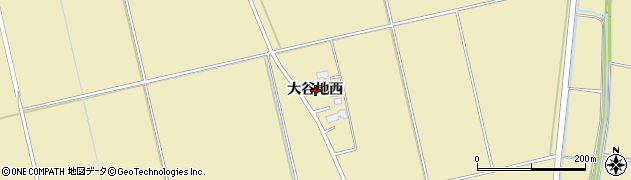 秋田県横手市大雄（大谷地西）周辺の地図