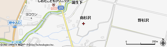 秋田県横手市杉沢南杉沢周辺の地図