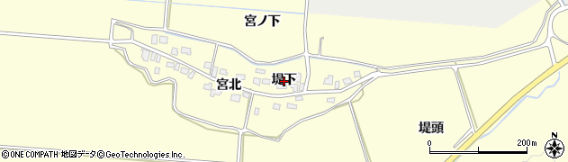 秋田県由利本荘市葛法（堤下）周辺の地図