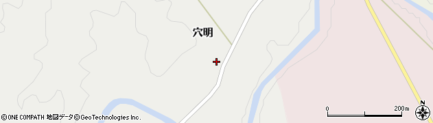 岩手県西和賀町（和賀郡）穴明周辺の地図